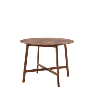 Madrid Round Dining Table Walnut