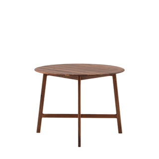 Madrid Round Dining Table Walnut
