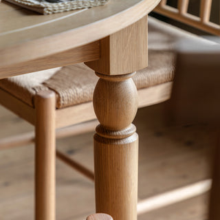 Eton Round Extending Dining Table Natural