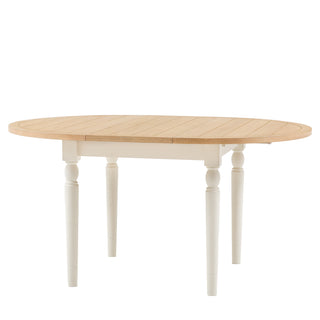 Eton Round Extending Dining Table White