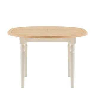 Eton Round Extending Dining Table White