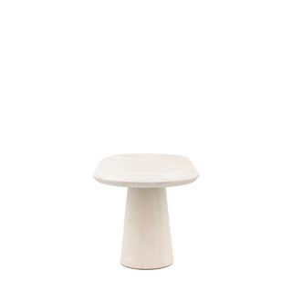 Pedra Oval Dining Table Travertine