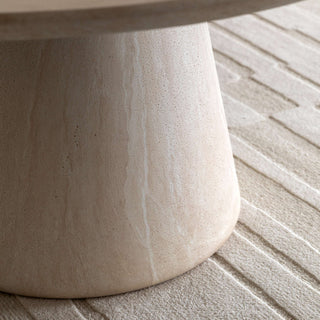 Pedra Round Dining Table Travertine