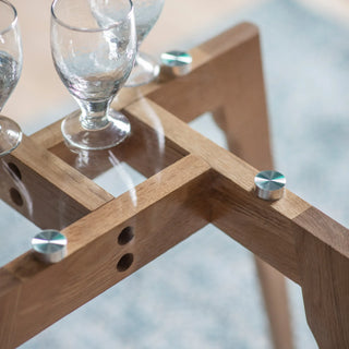 Blair Round Dining Table Oak - KC at HOME