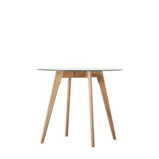Blair Round Dining Table Oak - KC at HOME