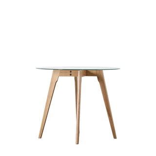 Blair Round Dining Table Oak - KC at HOME
