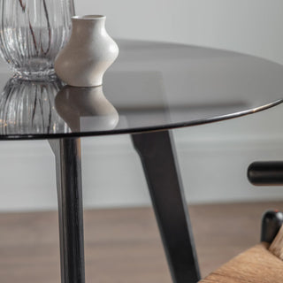 Blair Round Dining Table Black - KC at HOME
