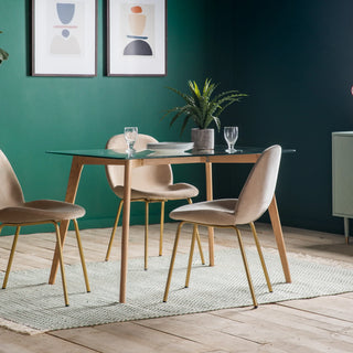 Blair Rectangle Dining Table Oak - KC at HOME