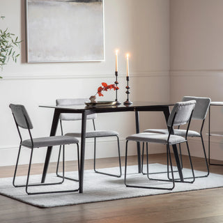 Blair Rectangle Dining Table Black - KC at HOME