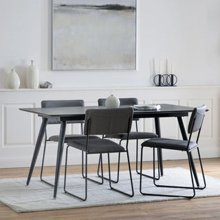 Astley Dining Table Black - KC at HOME