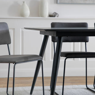 Astley Dining Table Black - KC at HOME
