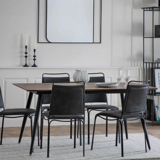 Astley Dining Table Walnut - KC at HOME