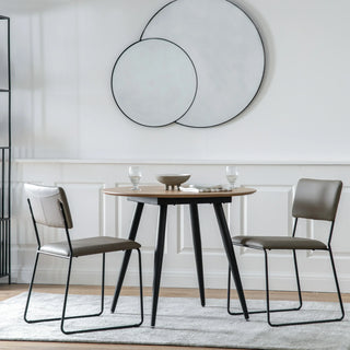 Astley Round Dining Table Oak - KC at HOME