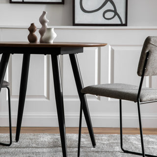 Astley Round Dining Table Oak - KC at HOME