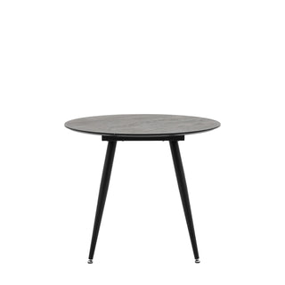 Astley Round Dining Table Black - KC at HOME