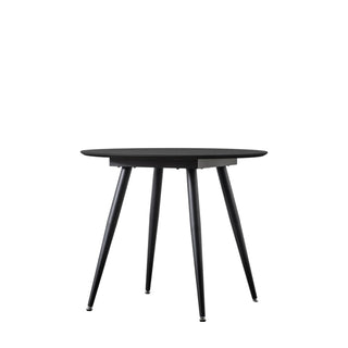 Astley Round Dining Table Black - KC at HOME