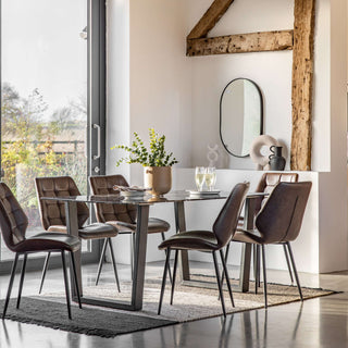 Davidson Dining Table Black Effect