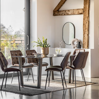Davidson Dining Table Black Effect