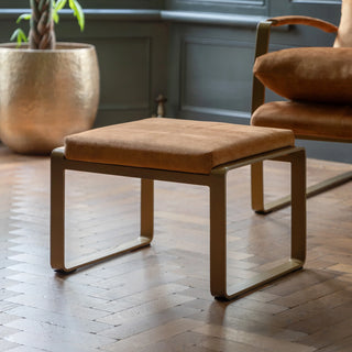 Fabien Footstool Ochre - KC at HOME