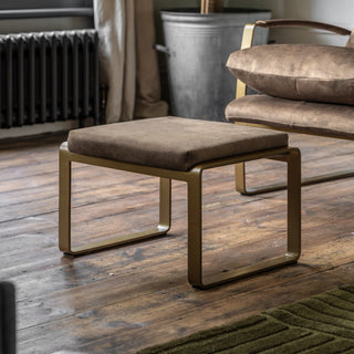 Fabien Footstool Mineral - KC at HOME