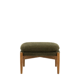 Datsun Footstool Green Boucle - KC at HOME
