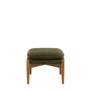 Datsun Footstool Green Boucle - KC at HOME