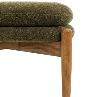 Datsun Footstool Green Boucle - KC at HOME