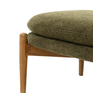 Datsun Footstool Green Boucle - KC at HOME
