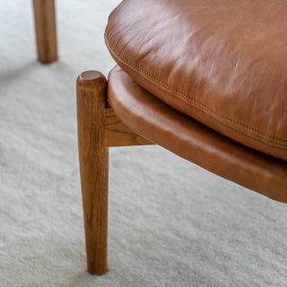 Datsun Footstool Antique Brown - KC at HOME