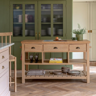 Eton Kitchen Island Natural