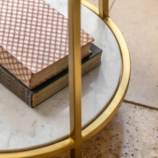 Weston Side Table White Marble