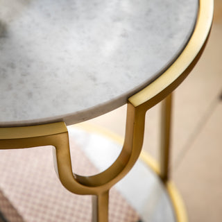 Weston Side Table White Marble