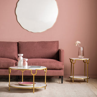 Weston Side Table White Marble