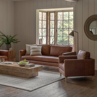 Osborne 3 Seater Sofa Vintage Brown Leather