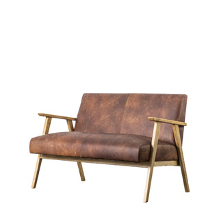 Neyland 2 Seater Sofa Vintage Brown Leather