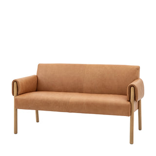 Stratford 2 Seater Sofa Brown Leather