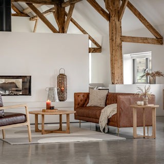 Dalton Sofa Antique Brown Leathe