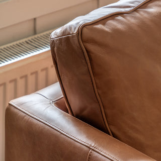 Osborne 2 Seater Sofa Vintage Brown Leather
