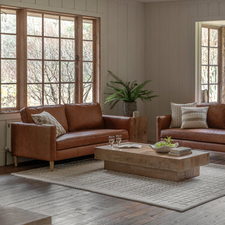 Osborne 2 Seater Sofa Vintage Brown Leather