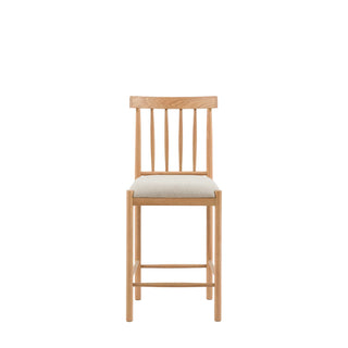 Eton Upholstered Bar Stool Natural (2 Pack) - KC at HOME