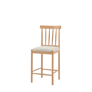 Eton Upholstered Bar Stool Natural (2 Pack) - KC at HOME