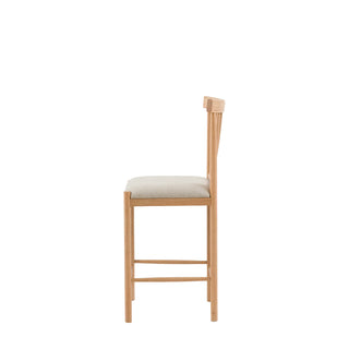 Eton Upholstered Bar Stool Natural (2 Pack) - KC at HOME