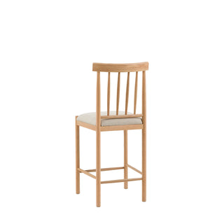 Eton Upholstered Bar Stool Natural (2 Pack) - KC at HOME
