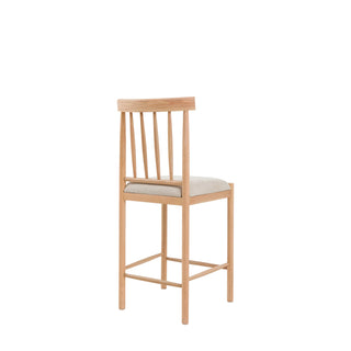 Eton Upholstered Bar Stool Natural (2 Pack) - KC at HOME