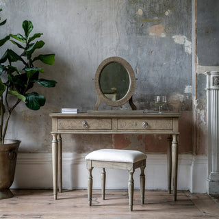 Rustique Dressing Stool - KC at HOME