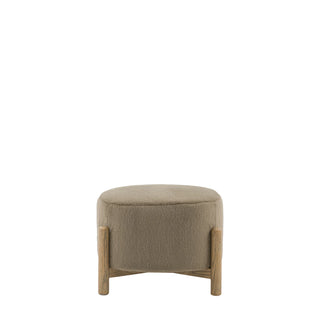Tindon Footstool Alaska Khaki - KC at HOME