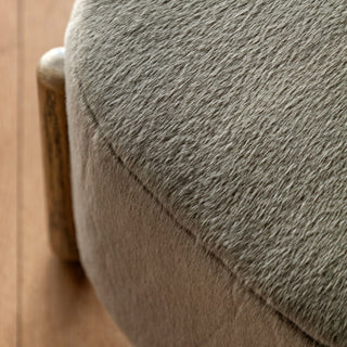 Tindon Footstool Alaska Khaki - KC at HOME