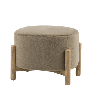 Tindon Footstool Alaska Khaki - KC at HOME