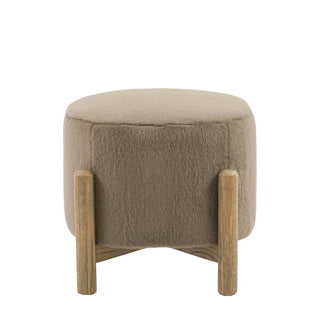 Tindon Footstool Alaska Khaki - KC at HOME