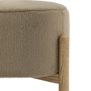 Tindon Footstool Alaska Khaki - KC at HOME